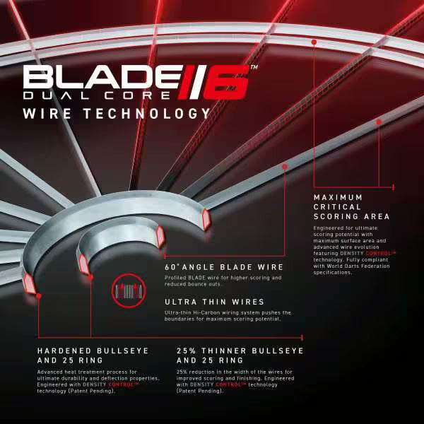 Winmau - Blade 6 Dual Core Dartboard