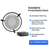 Autodarts Komplettpaket Basis - Autodarts Halterung + Lichtring inkl. LED + Kamera + PC