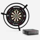 Autodarts Komplettpaket Starter - Autodarts Halterung + Lichtring inkl. LED + Kameras + Dartscheibe + Surround + PC