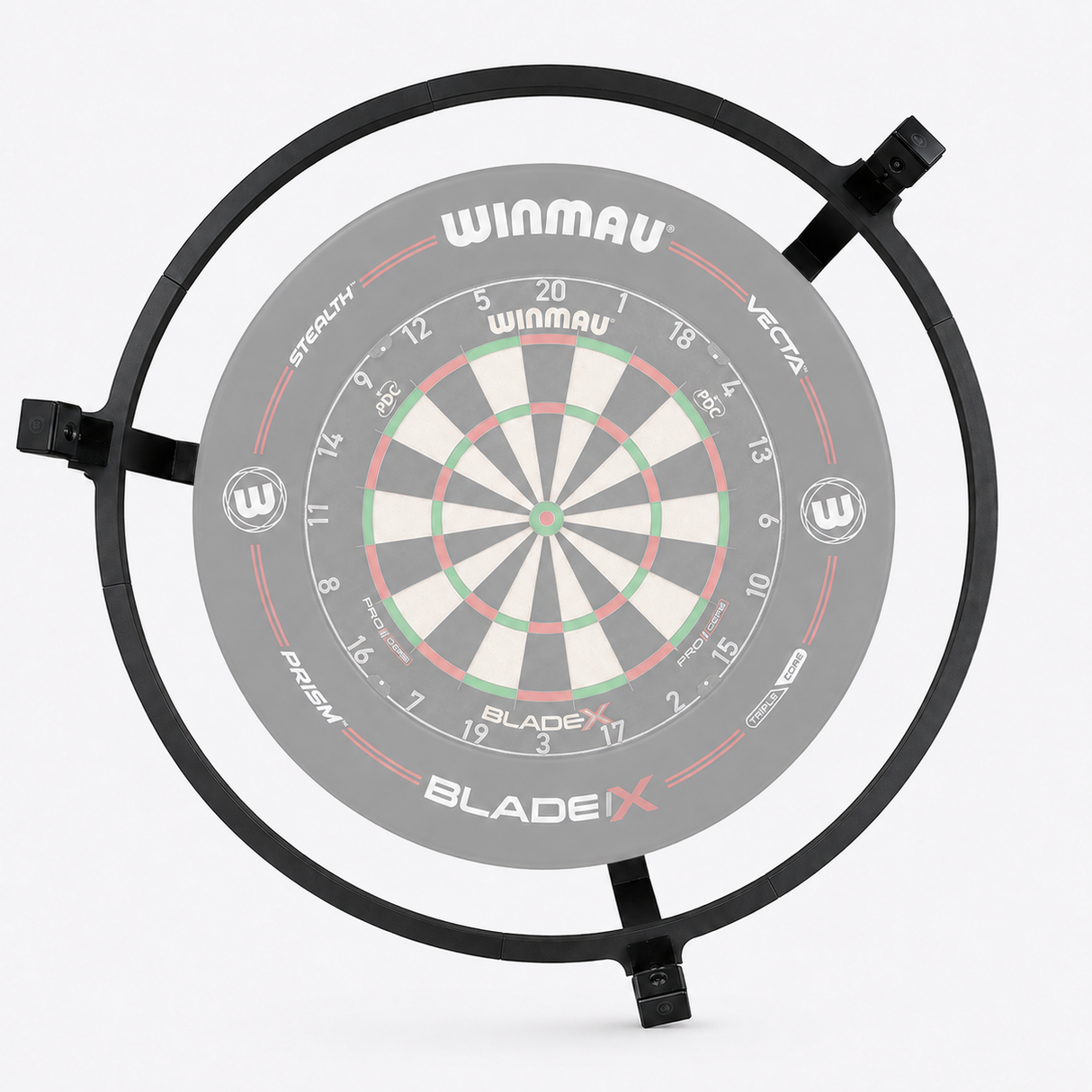 Kamerahalterung für Autodarts mit Lichtring (Inklusive LED Stripe) + Kameras