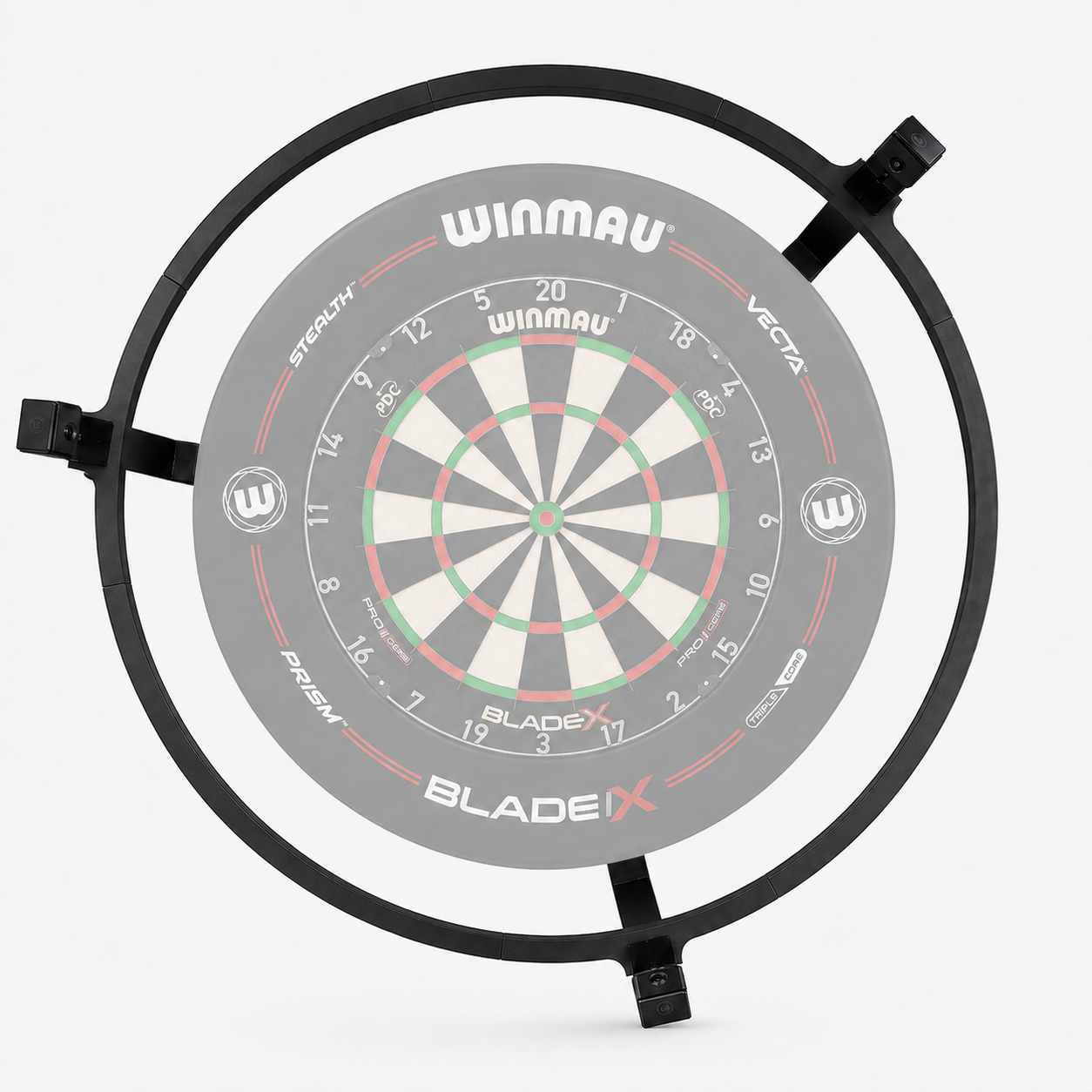 Kamerahalterung für Autodarts mit Lichtring (Inklusive LED Stripe) + Kameras