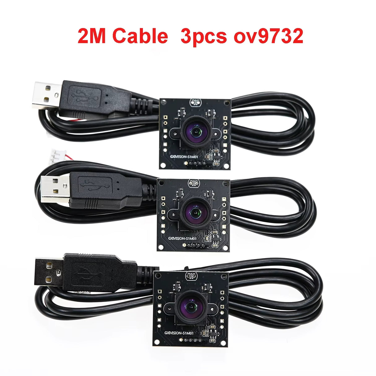 3x GXIVision OV9732 camera's 100 graden