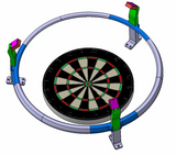 Kamerahalterung für Autodarts mit Lichtring (Inklusive LED Stripe & Kamera)