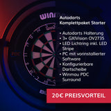 Autodarts Starter Set - Compleet pakket met beugel + lichtring incl. LED + camera's + dartbord + surround + PC