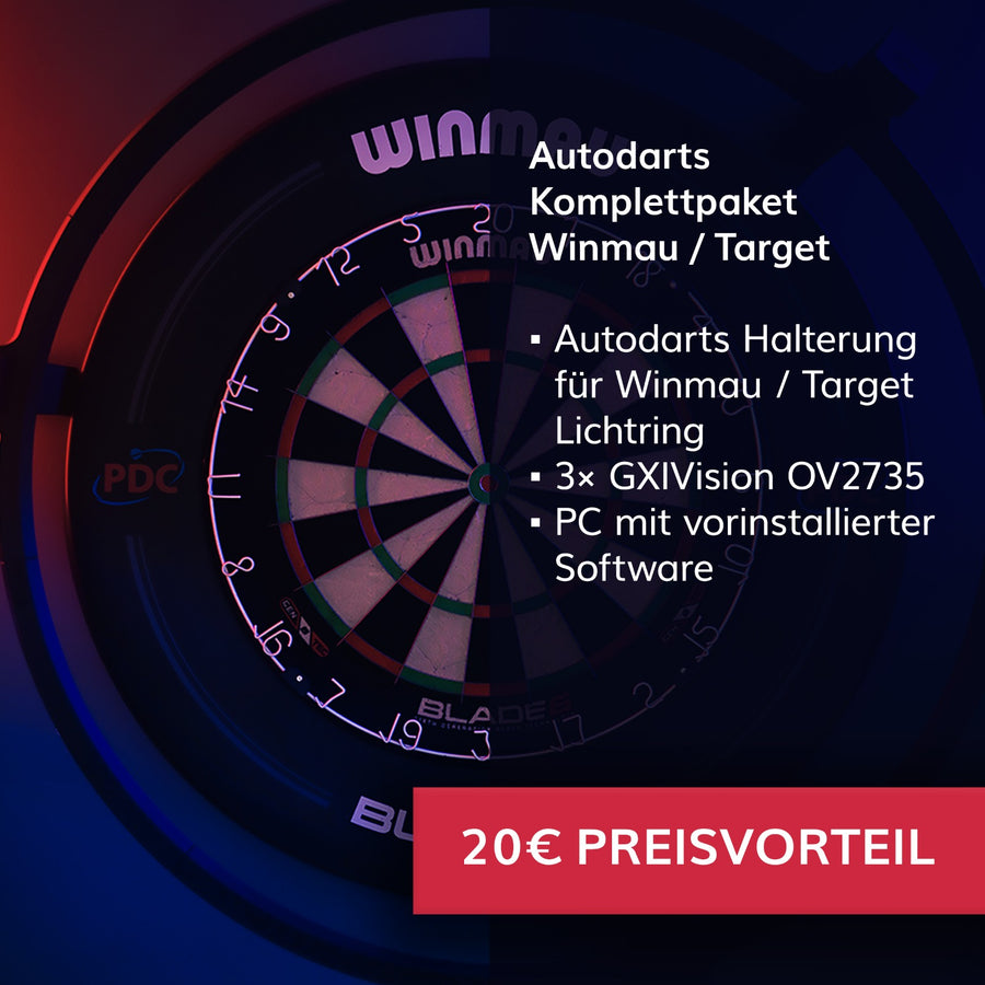 Autodarts Komplettpaket Winmau/Target - Autodarts Halterung + Kamera + PC