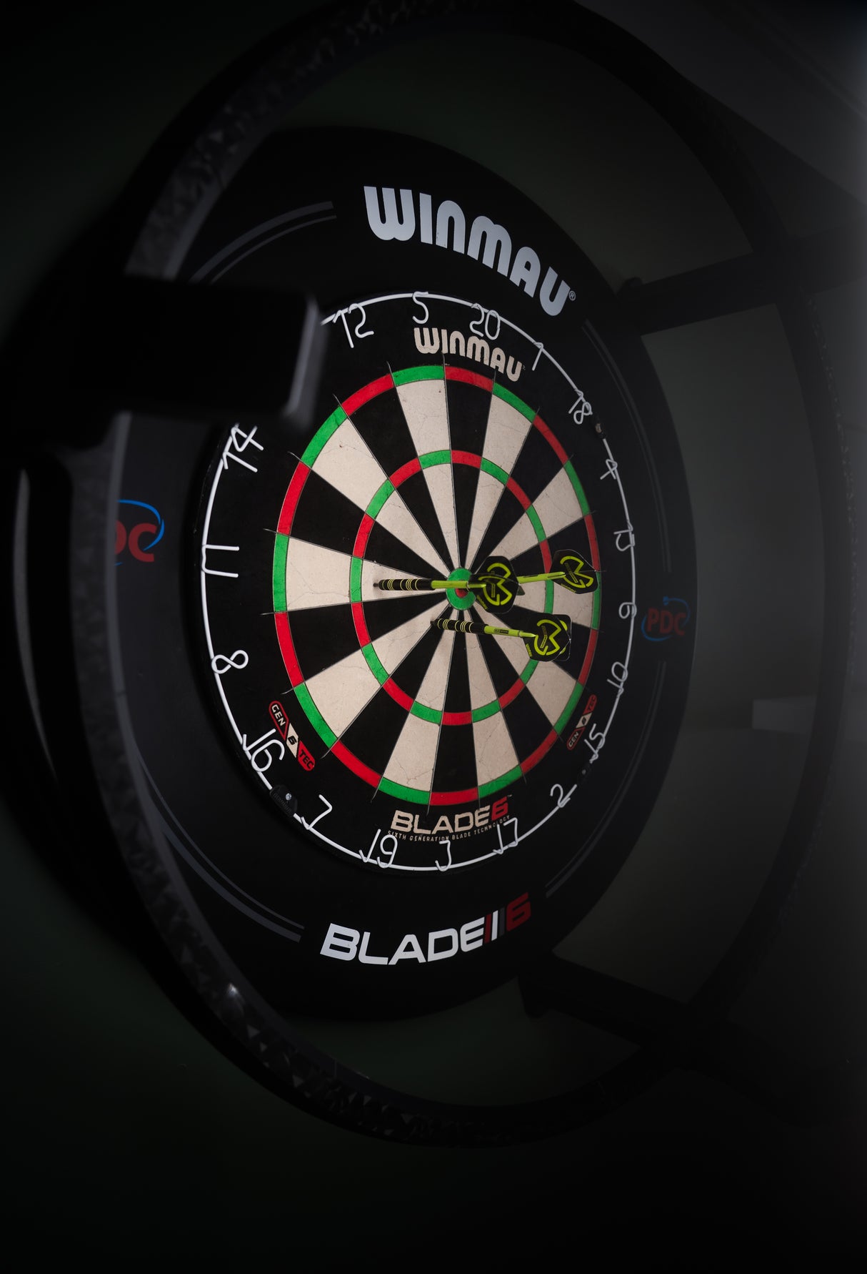 Autodarts Starter Set - Komplettpaket mit Halterung + Lichtring inkl. LED + Kameras + Dartscheibe + Surround + PC