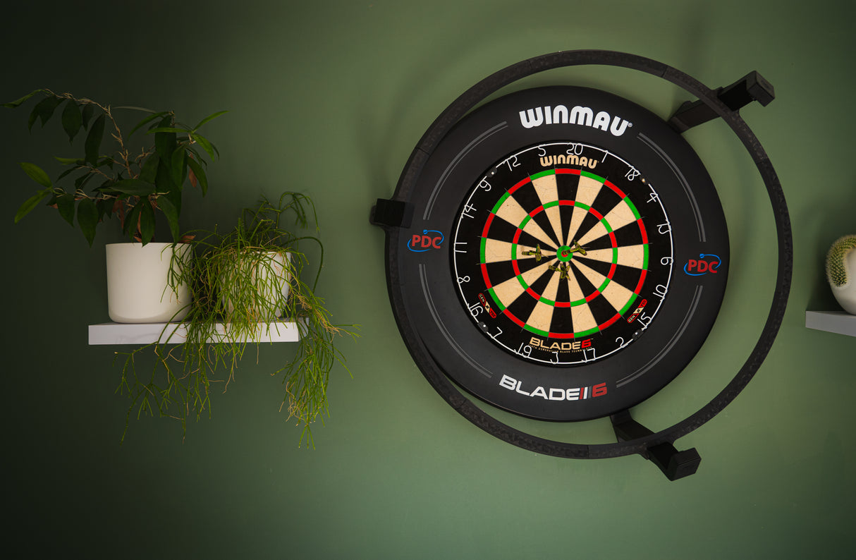 Autodarts Starter Set - Komplettpaket mit Halterung + Lichtring inkl. LED + Kameras + Dartscheibe + Surround + PC